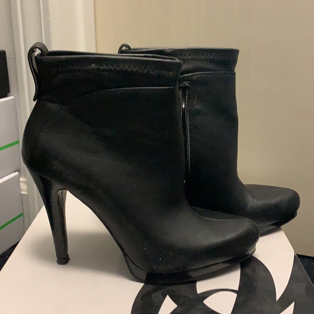 Black Heeled Booties - Picture 2 of 4